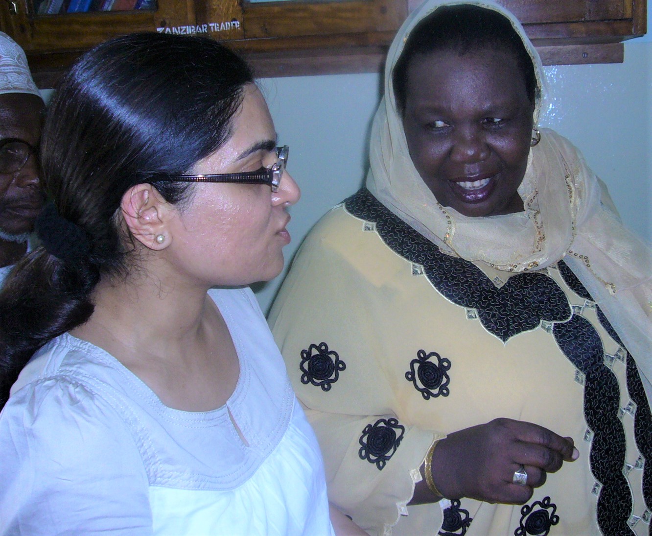 With First Lady of Zanzibar